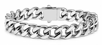 Męska bransoletka Nomination Italy Bold Steel srebrna pancerka 22,8 cm 133208003.jpg